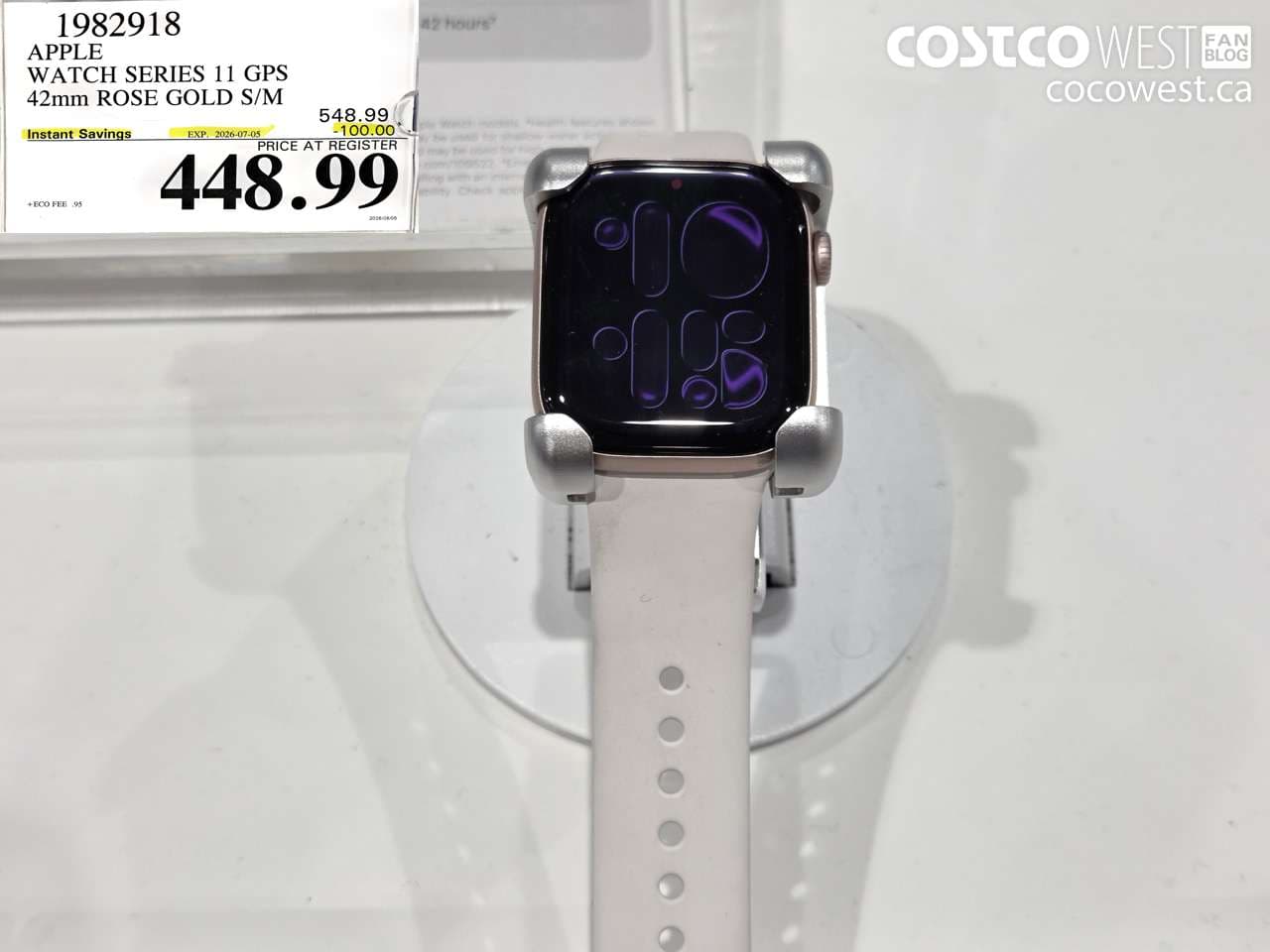 apple watch series 11 gps 42mm rose gold sm