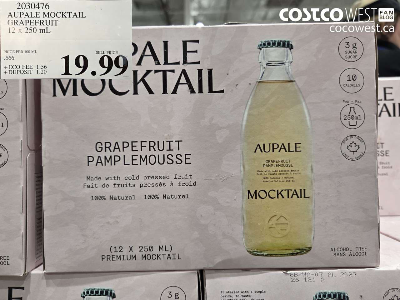 AUPALE MOCKTAIL GRAPEFRUIT 12 X 250 ML