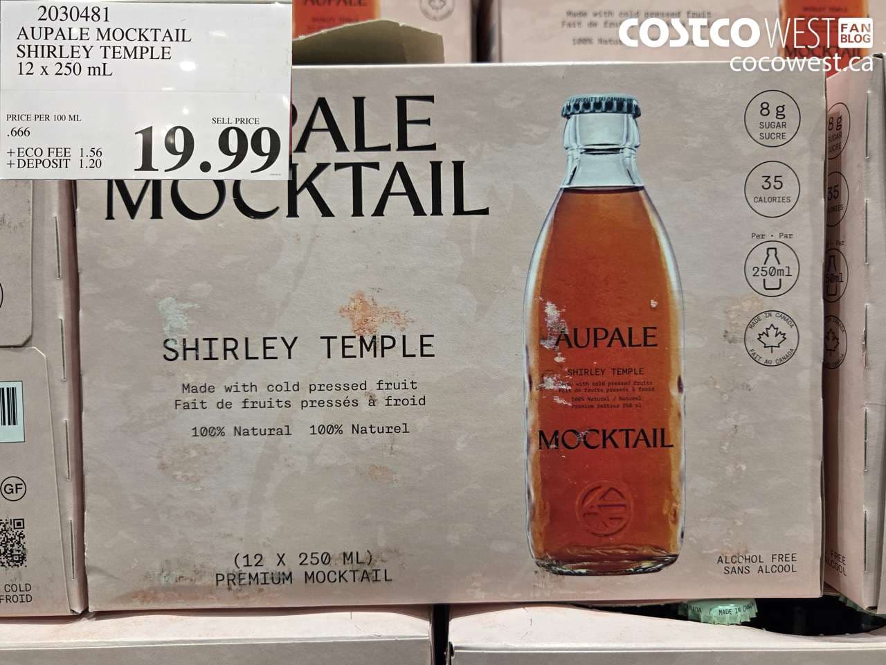 AUPALE MOCKTAIL SHIRLEY TEMPLE 12 X 250 ML