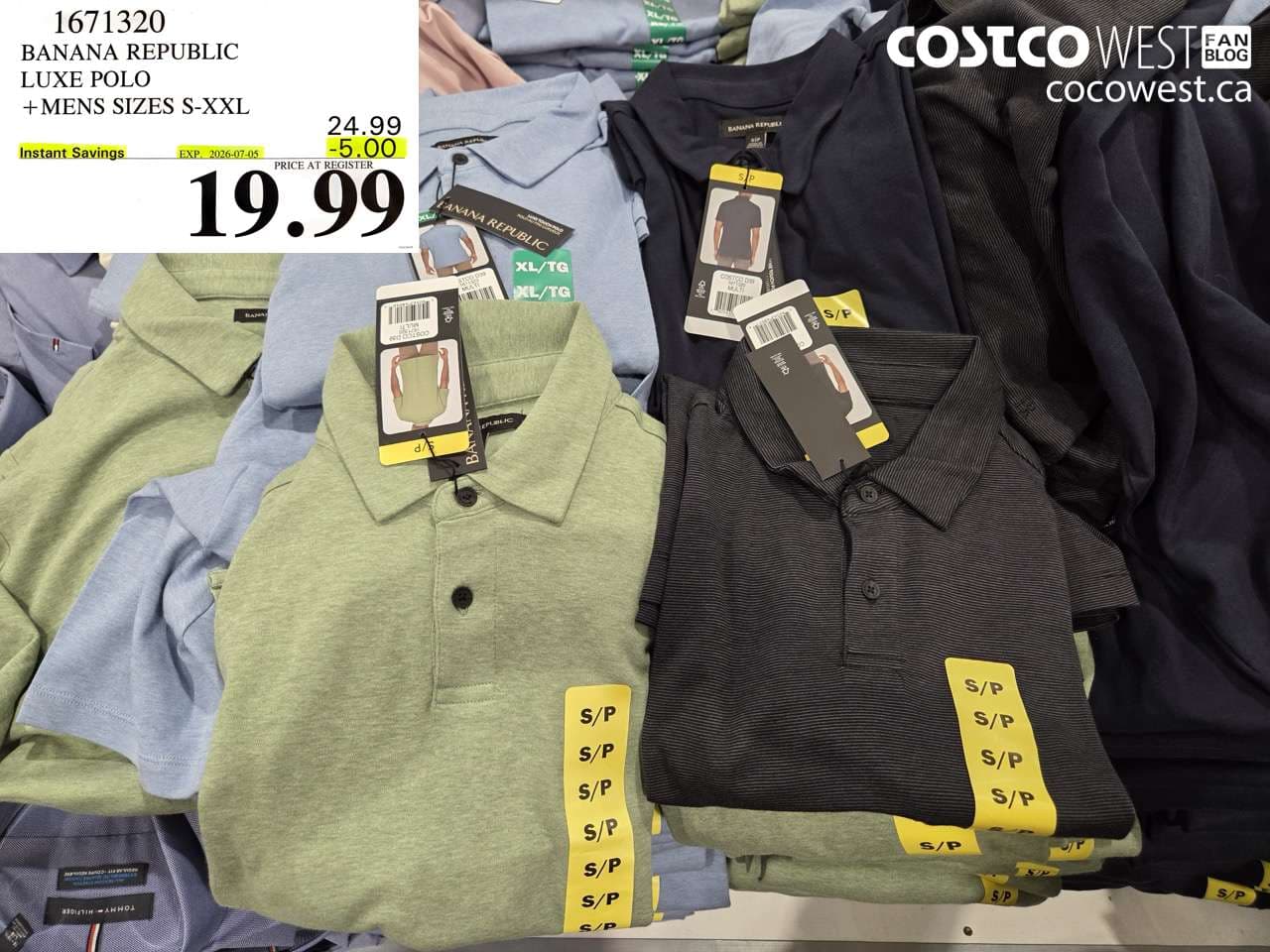 banana republic luxe polo mens sizes sxxl
