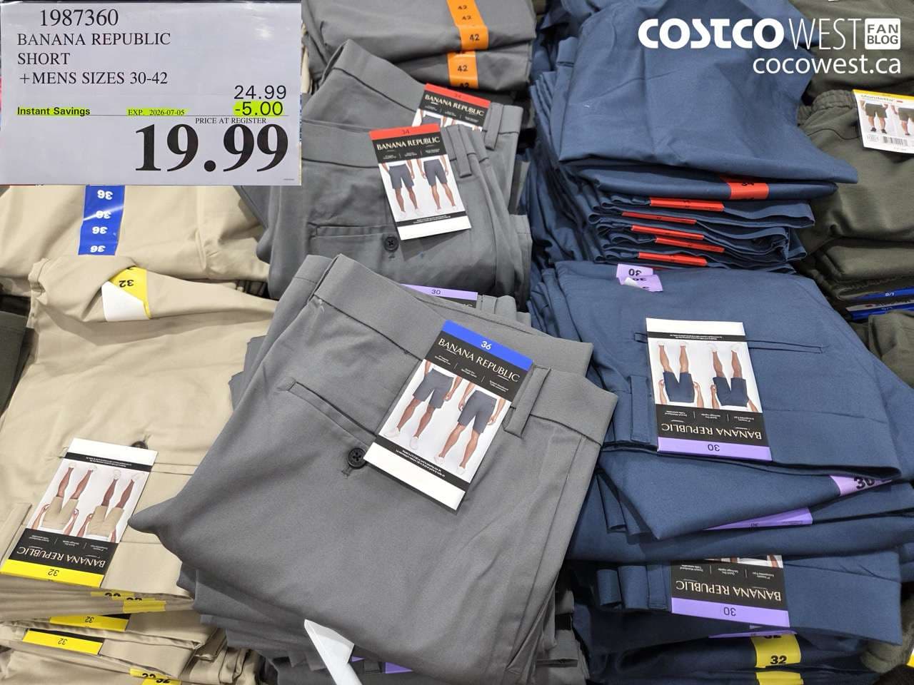 BANANA REPUBLIC SHORT MENS SIZES 30-42