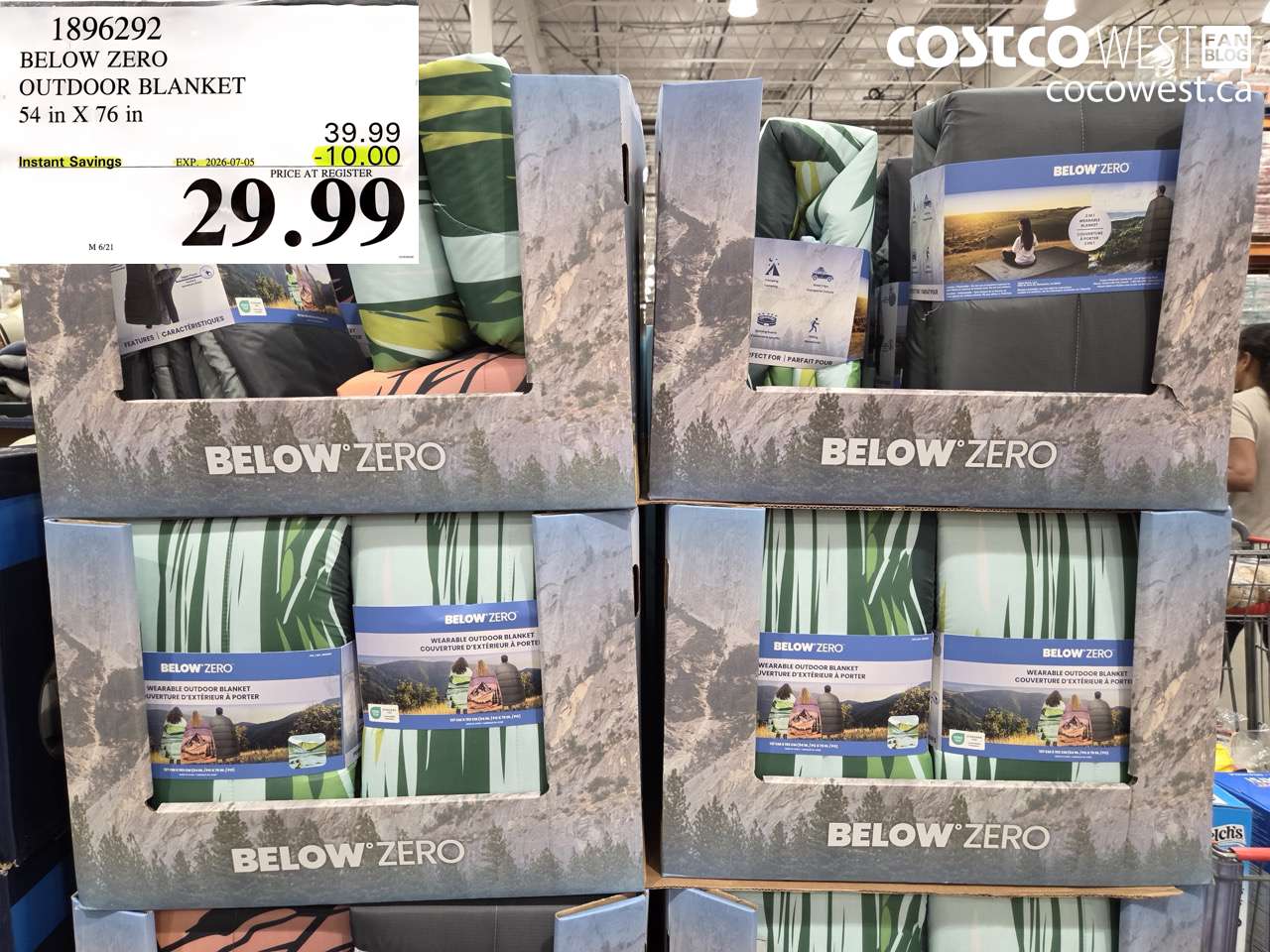 below zero outdoor blanket 54 in x 76 in