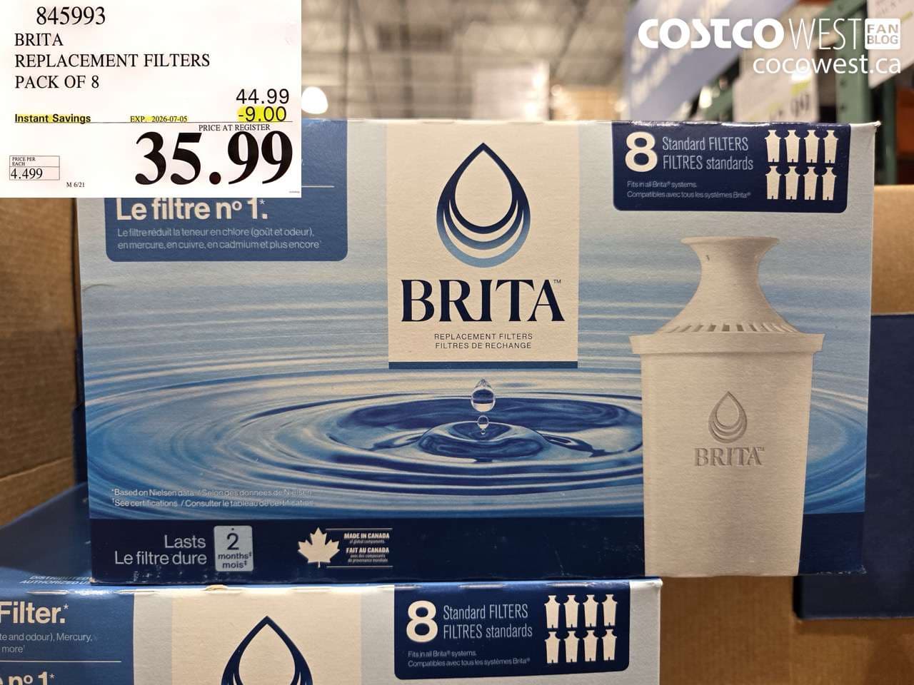 brita replacement filters pack of 8