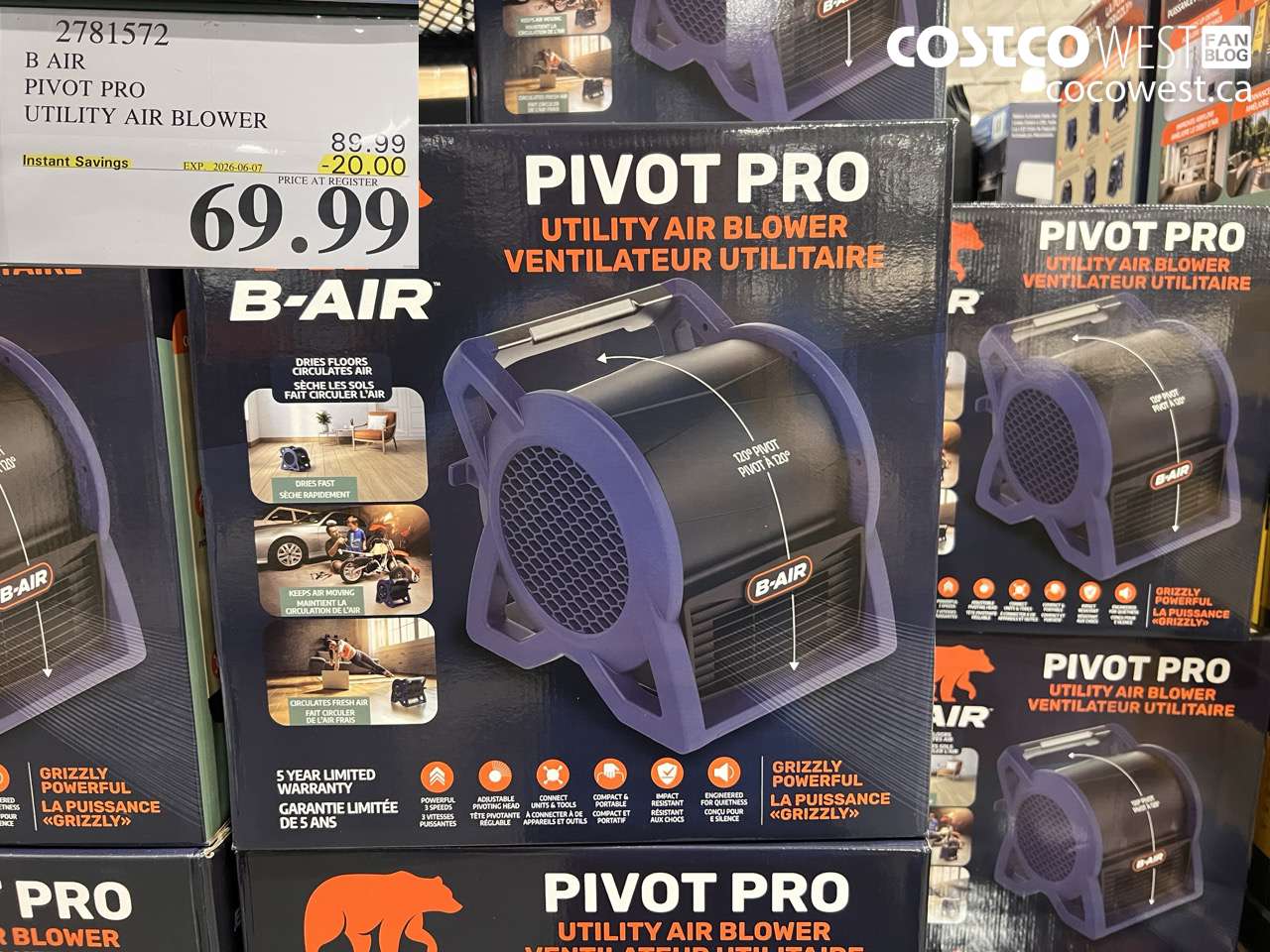 B AIR PIVOT PRO UTILITY AIR BLOWER