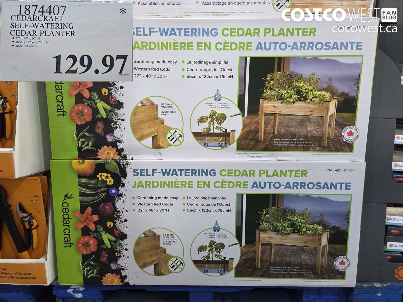 cedarcraft selfwatering cedar planter