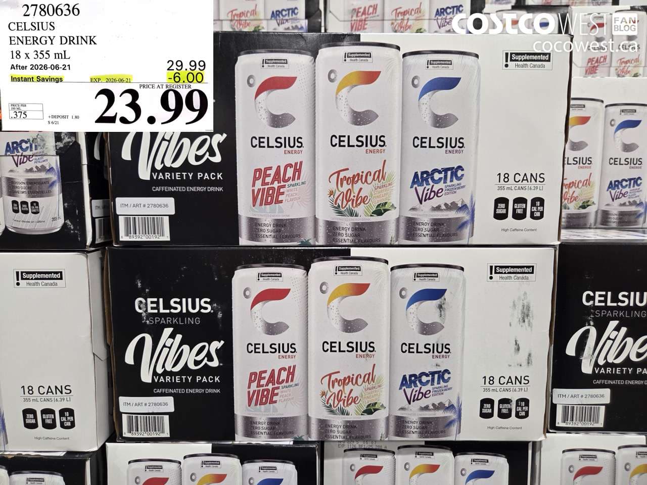 celsius energy drink 18 x 355 ml