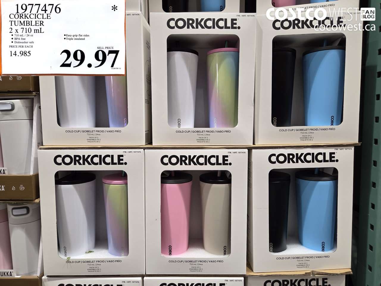 corkcicle tumbler 2 x 710 ml
