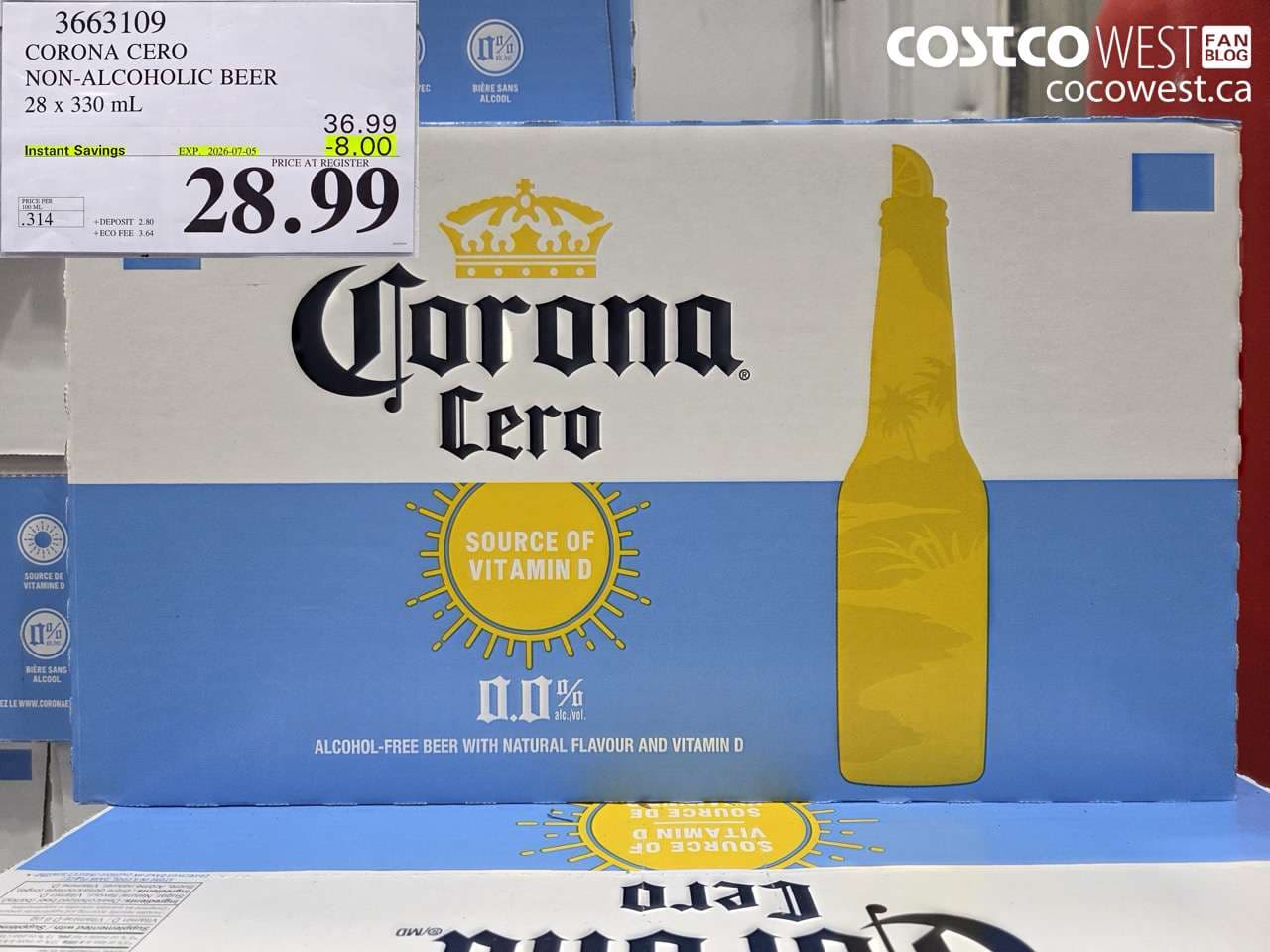CORONA CERO NON-ALCOHOLIC BEER 28 X 330 ML
