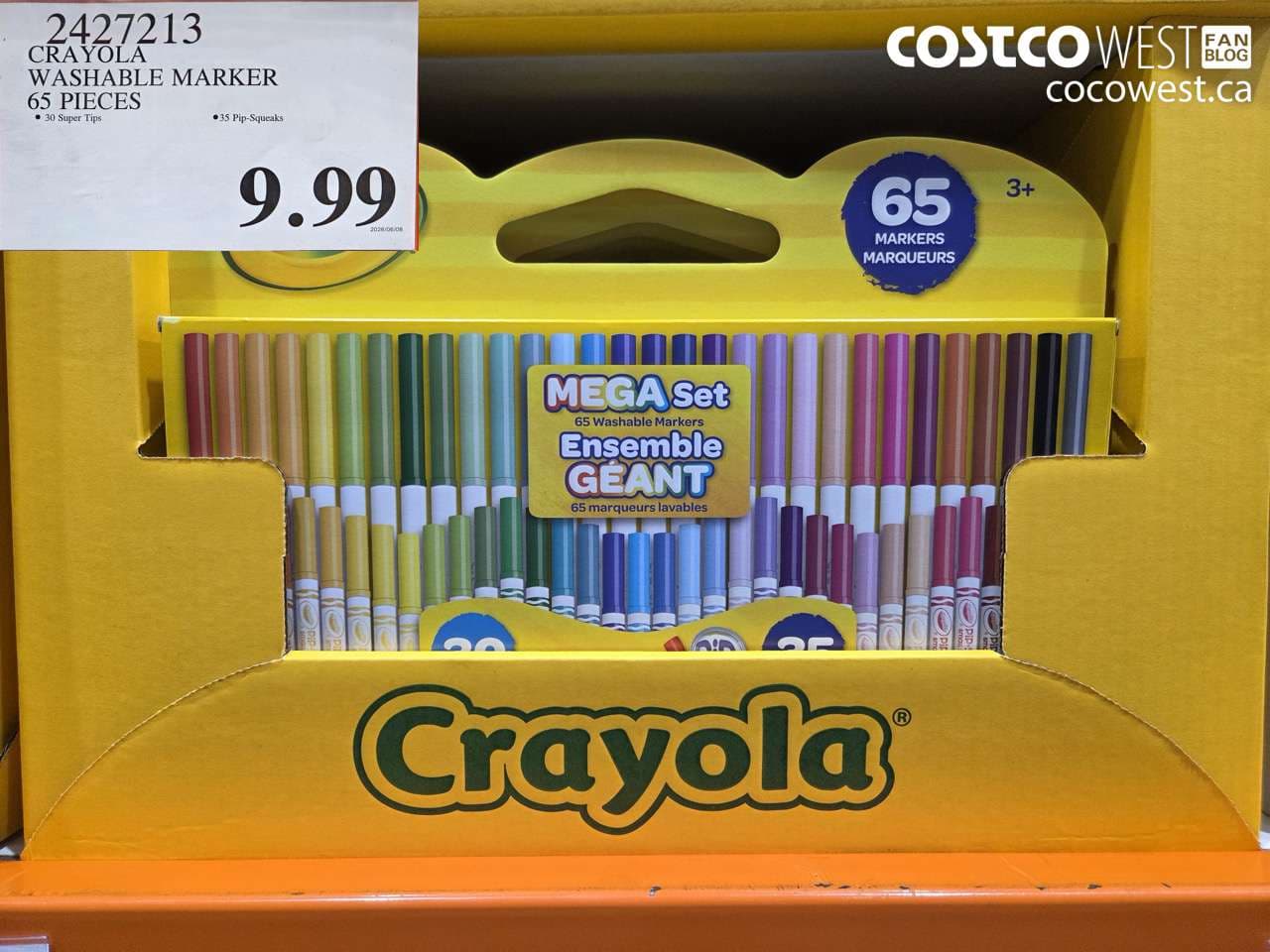CRAYOLA WASHABLE MARKER 65 PIECES