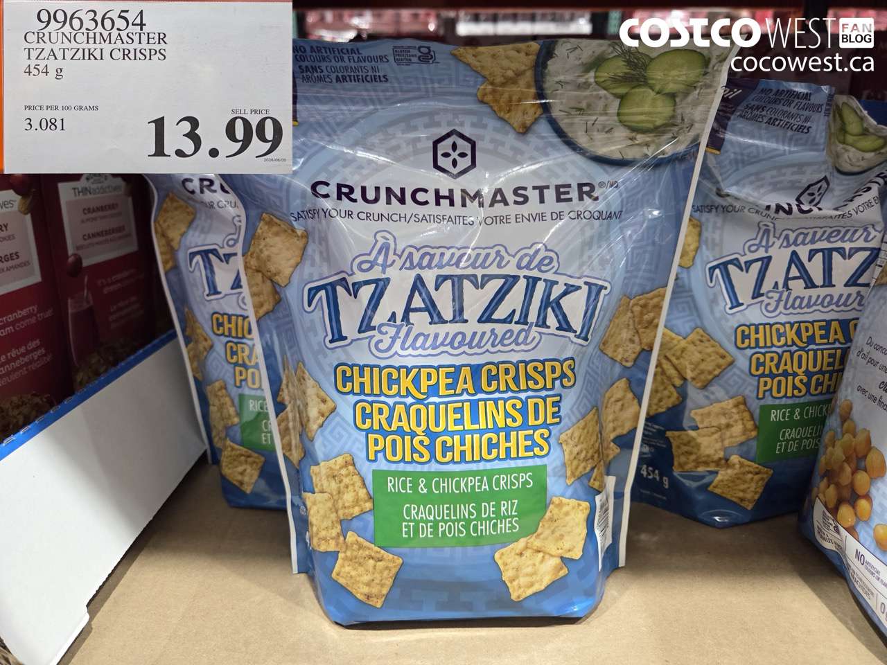 CRUNCHMASTER TZATZIKI CRISPS 454 G