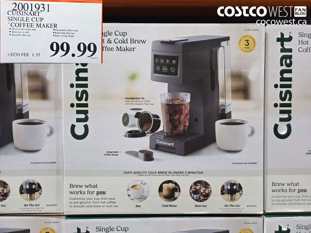 CUISINART SINGLE CUP COFFEE MAKER