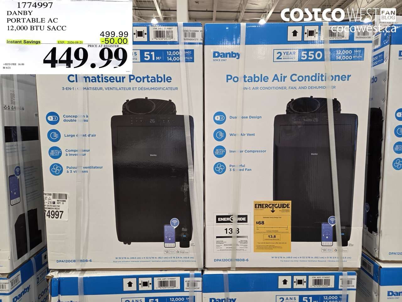 danby portable ac 12000 btu sacc