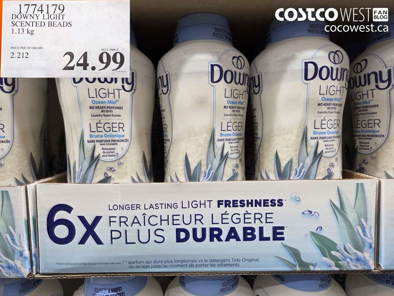 downy light scented beads 113 kg