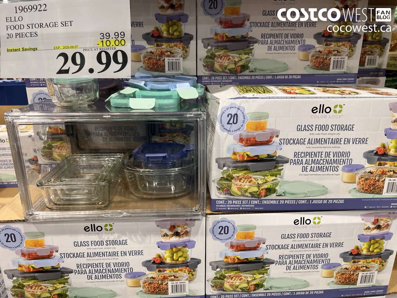 ello food storage set 20 pieces