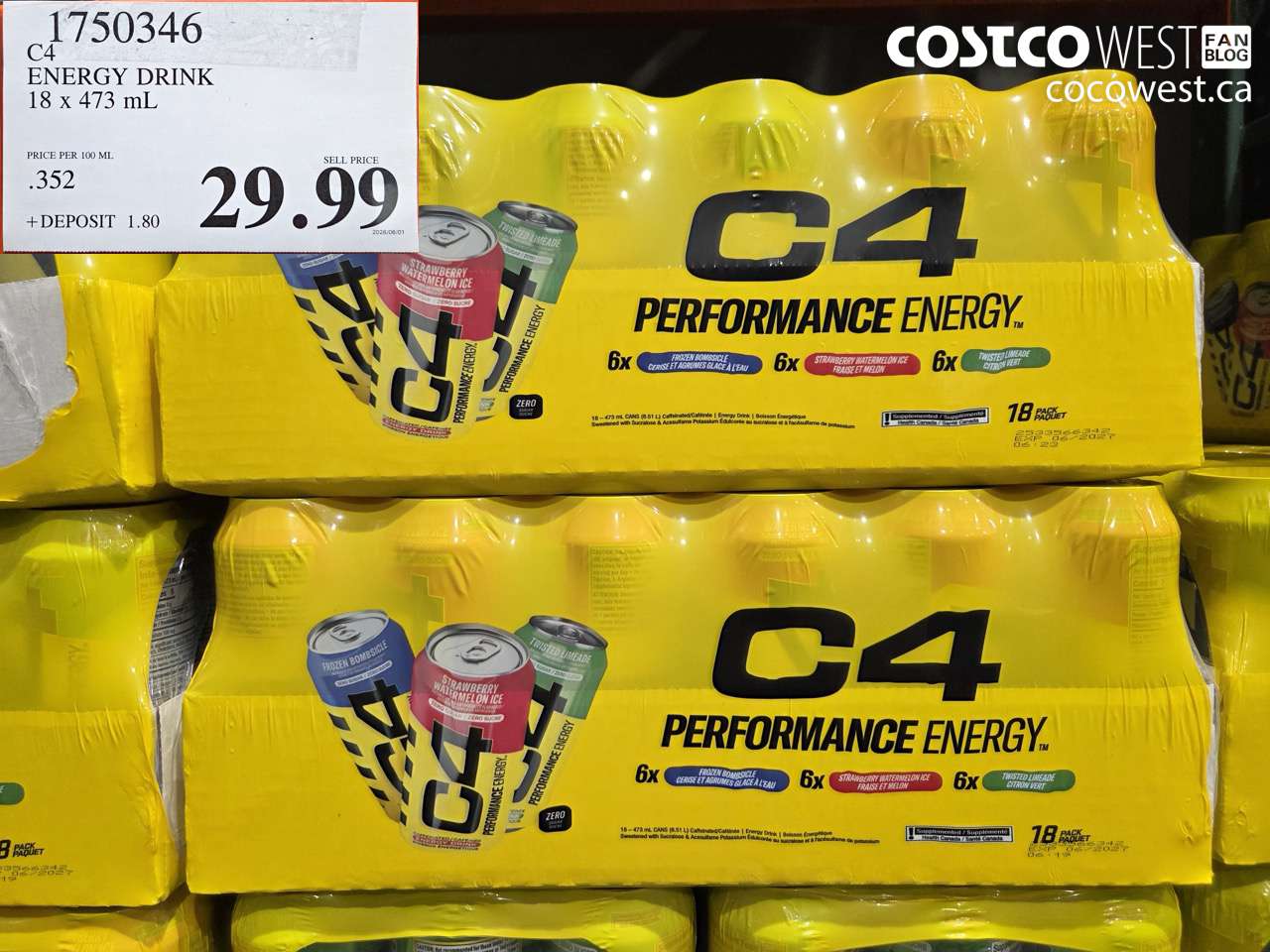 energy drink 18 x 473 ml