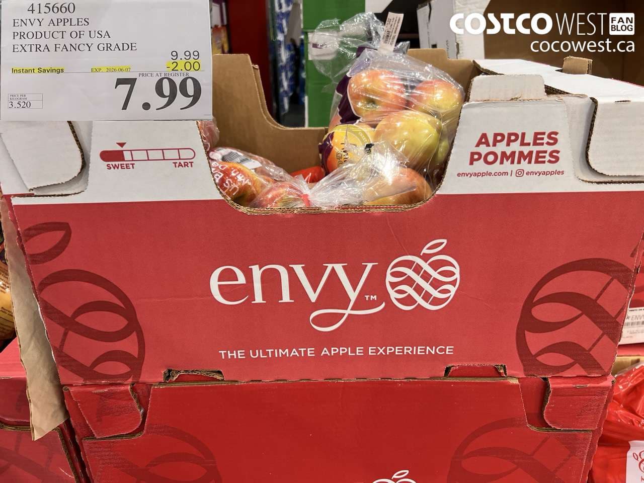 ENVY APPLES PRODUCT OF USA EXTRA FANCY GRADE