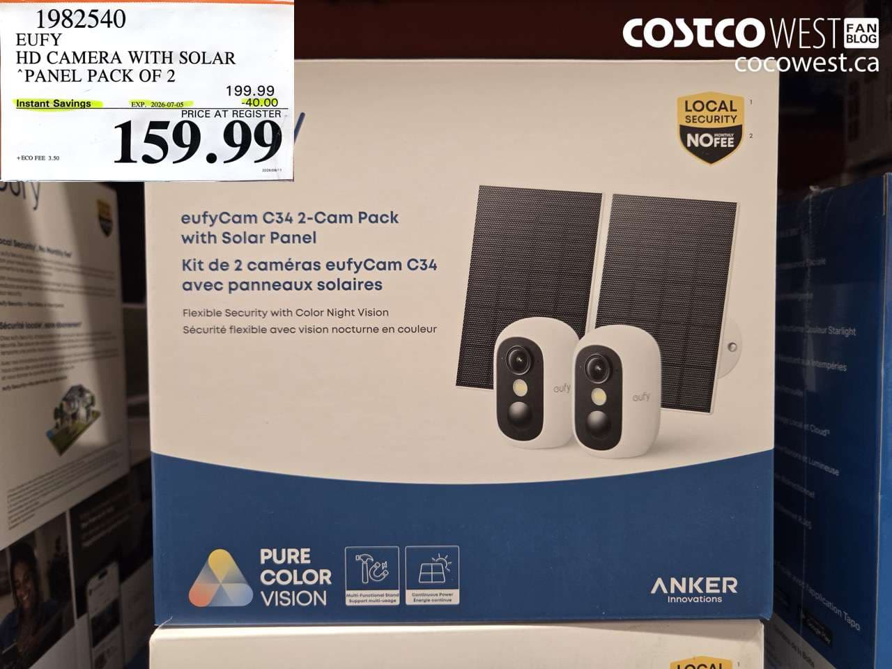 eufy hd camera with solar panel pack of 2