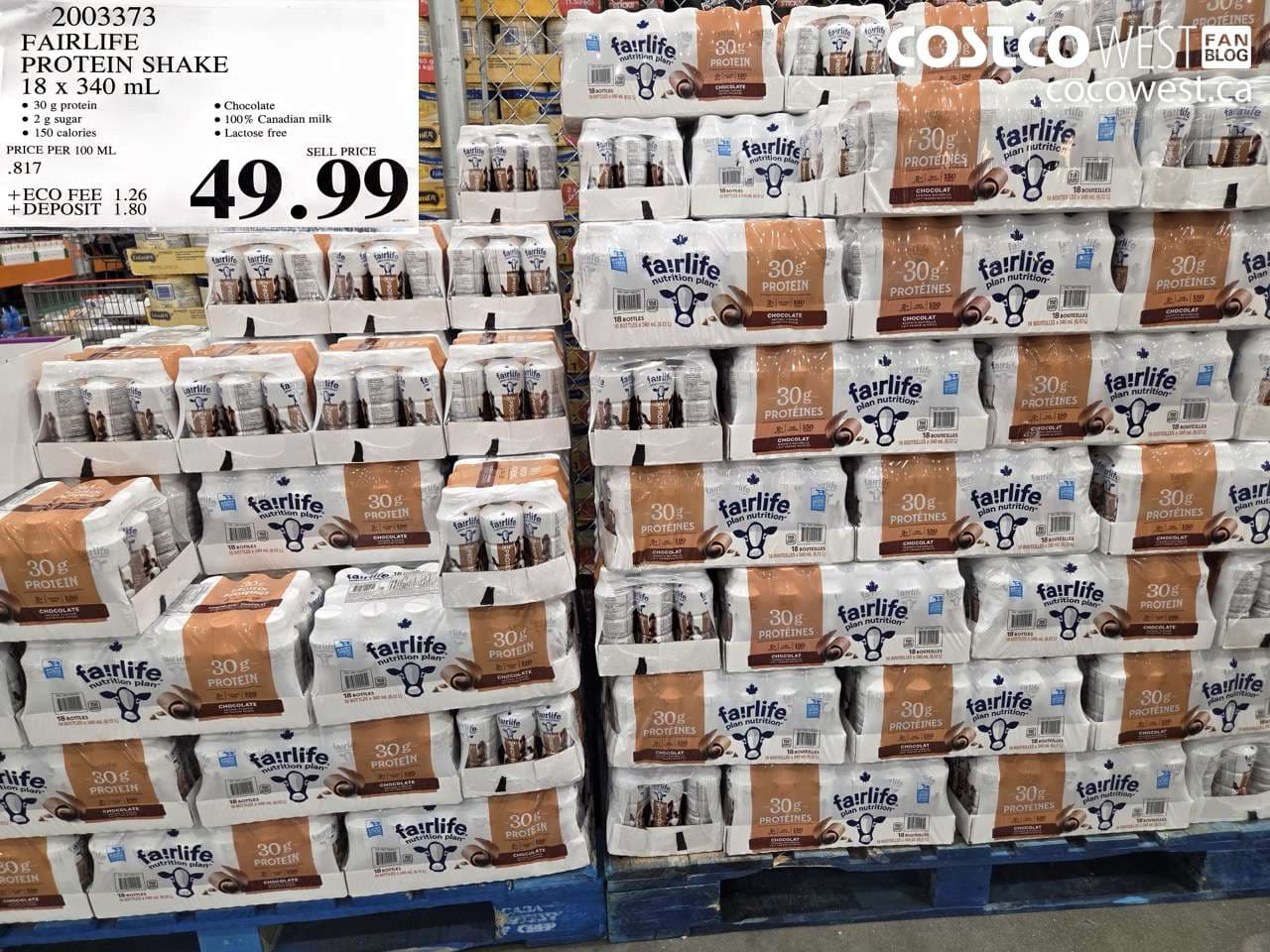 fairlife protein shake 18 x 340 ml