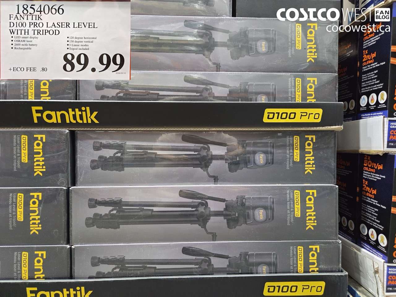 FANTTIK D100 PRO LASER LEVEL WITH TRIPOD
