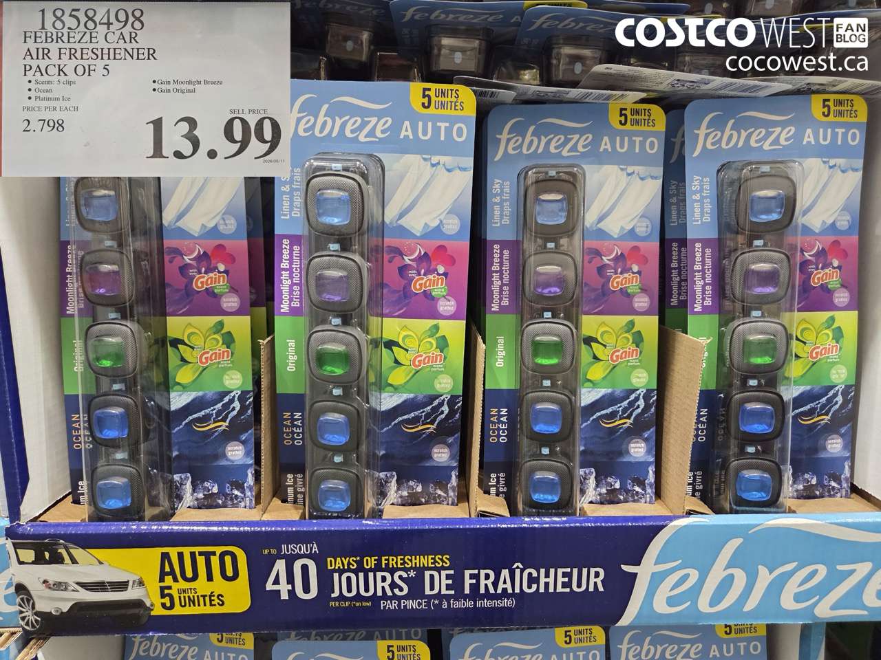 febreze car air freshener pack of 5