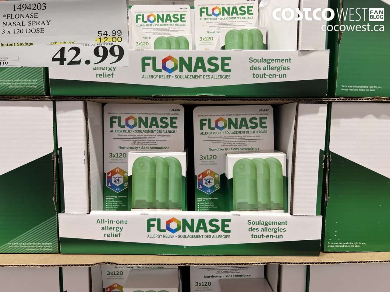 flonase nasal spray 3 x 120 dose