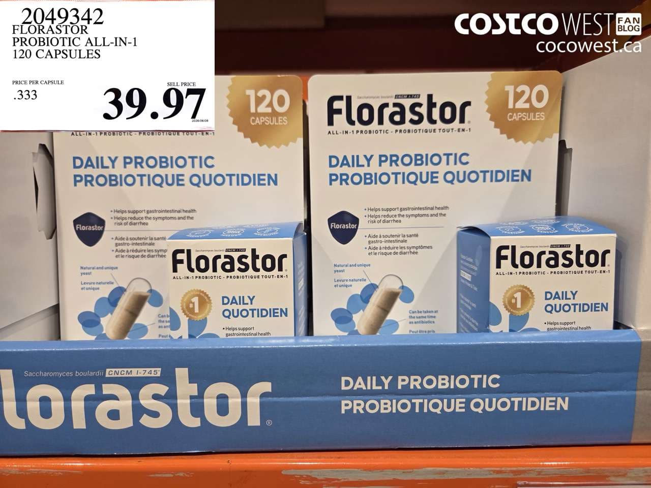 FLORASTOR PROBIOTIC ALL-IN-1 120 CAPSULES