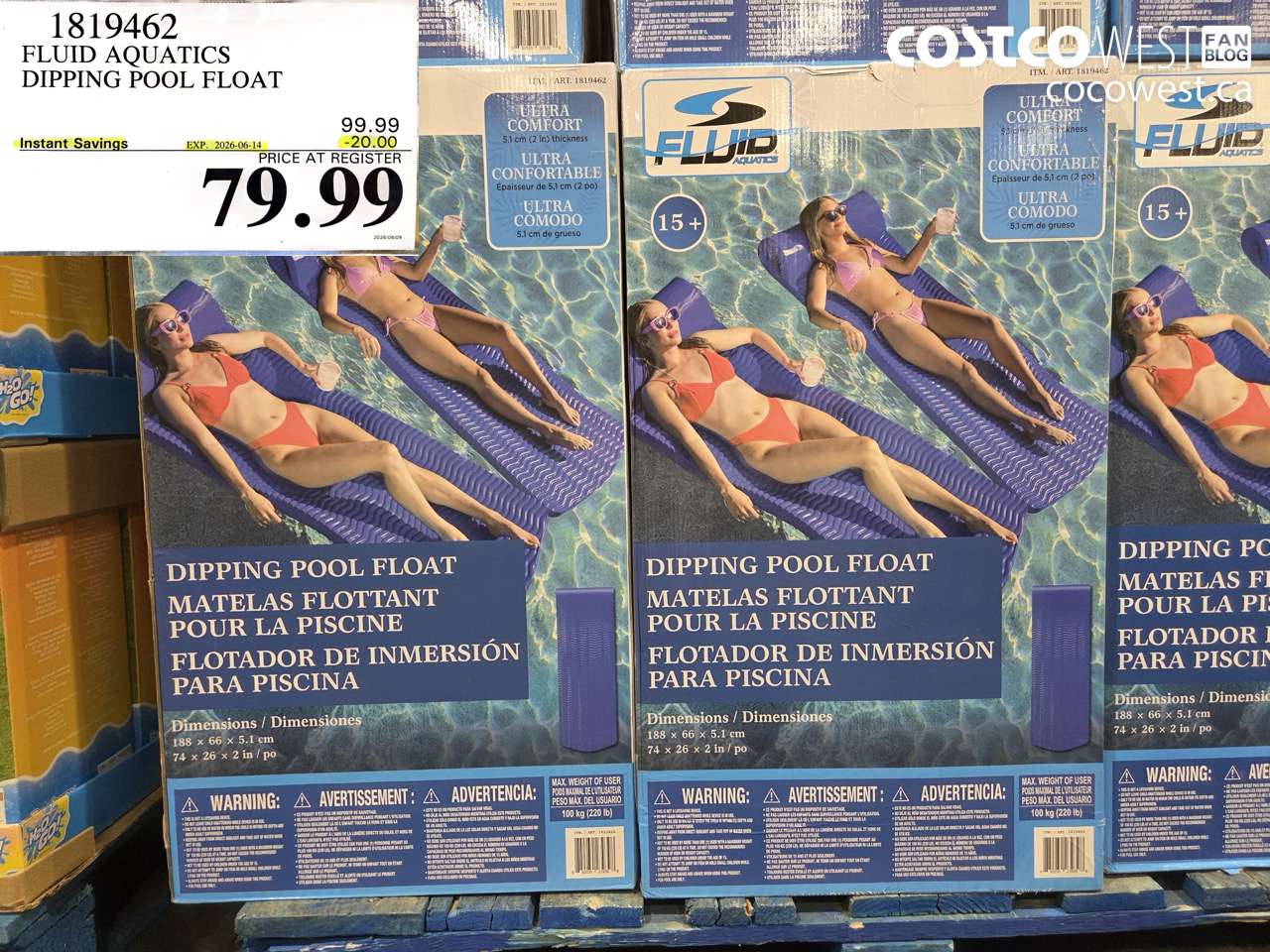 fluid aquatics dipping pool float