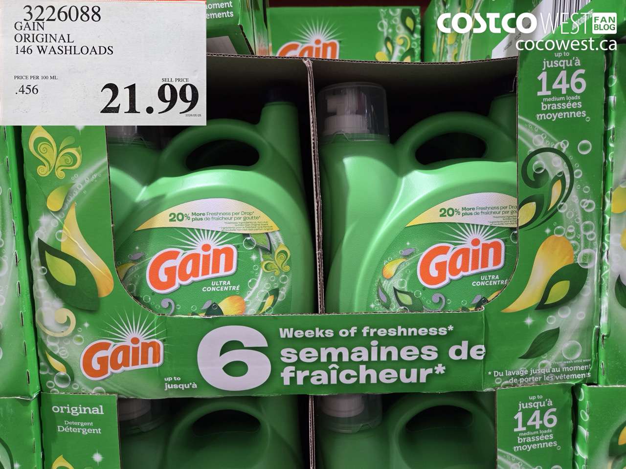 gain original 146 washloads