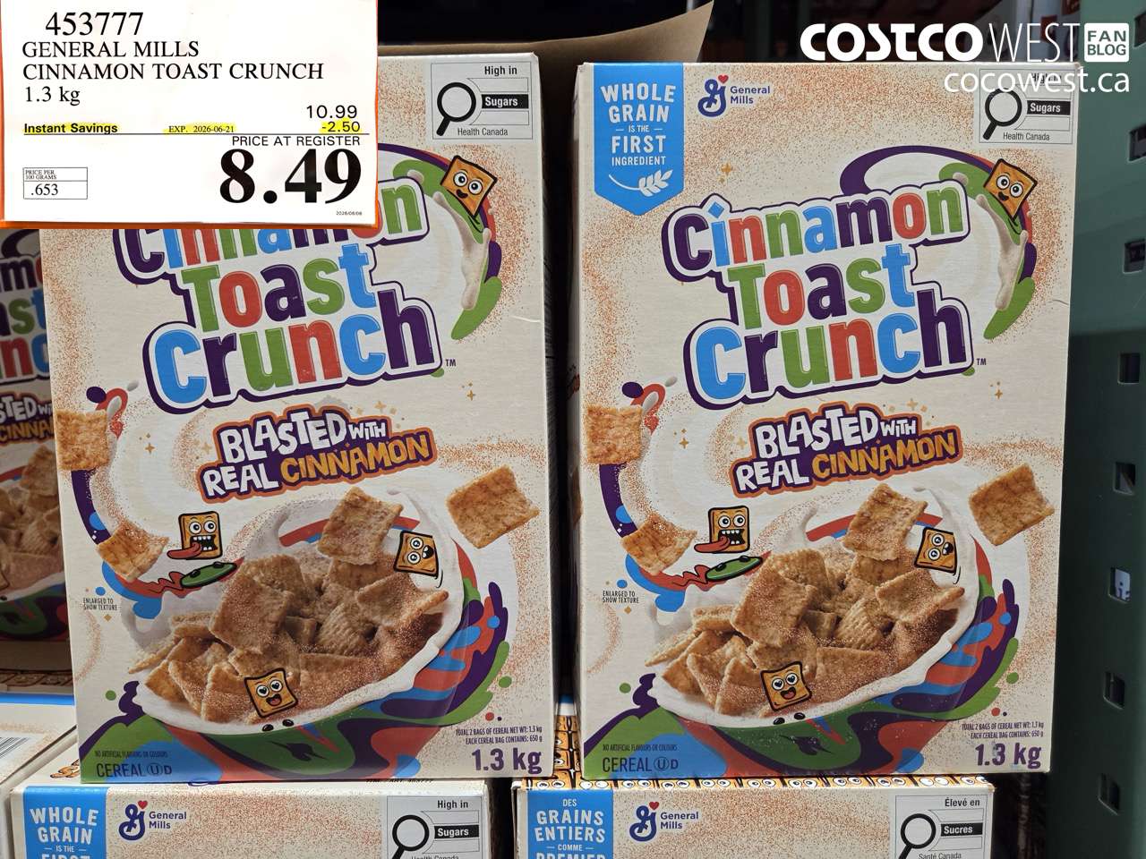 general mills cinnamon toast crunch 13 kg
