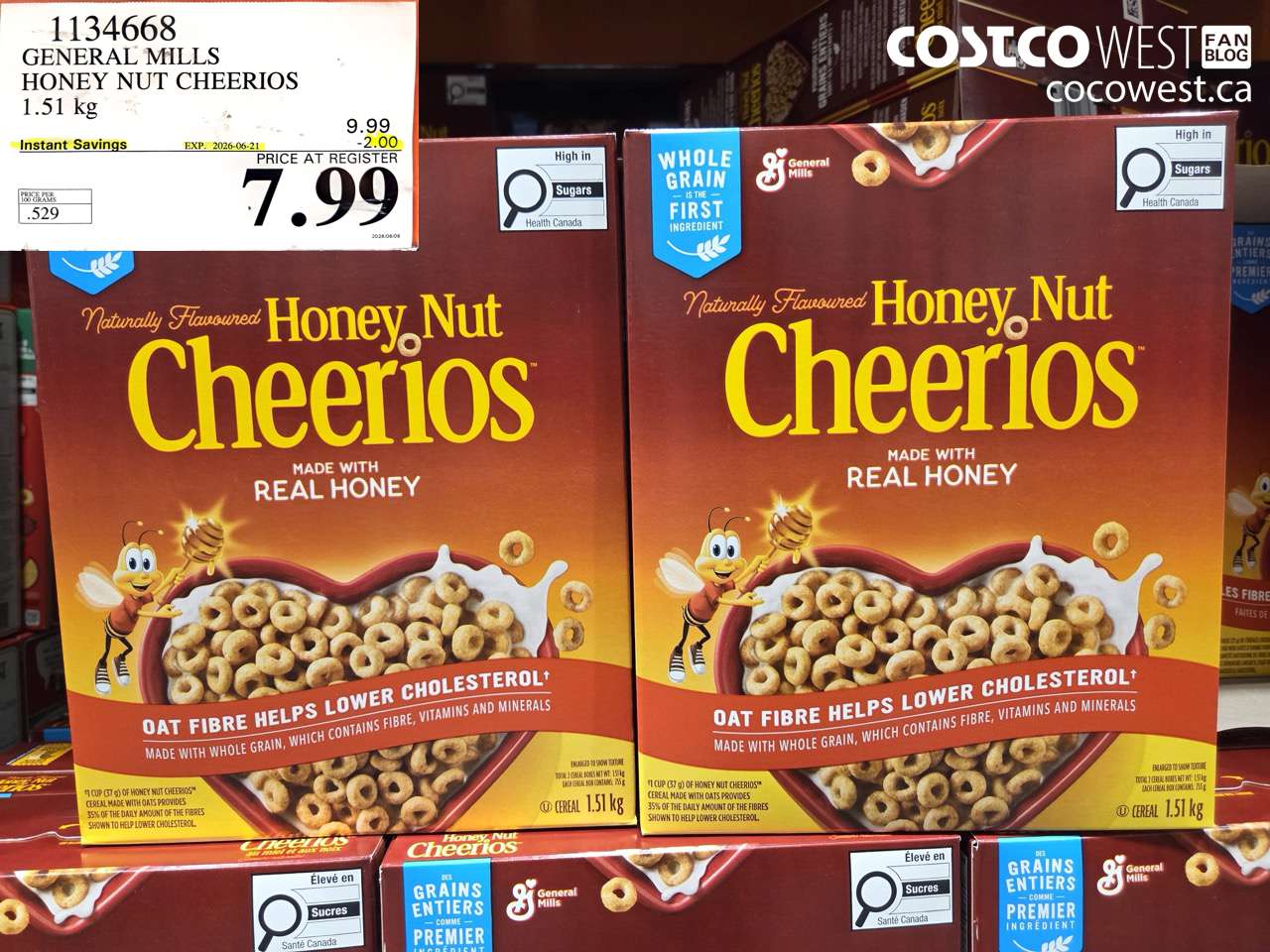general mills honey nut cheerios 151 kg