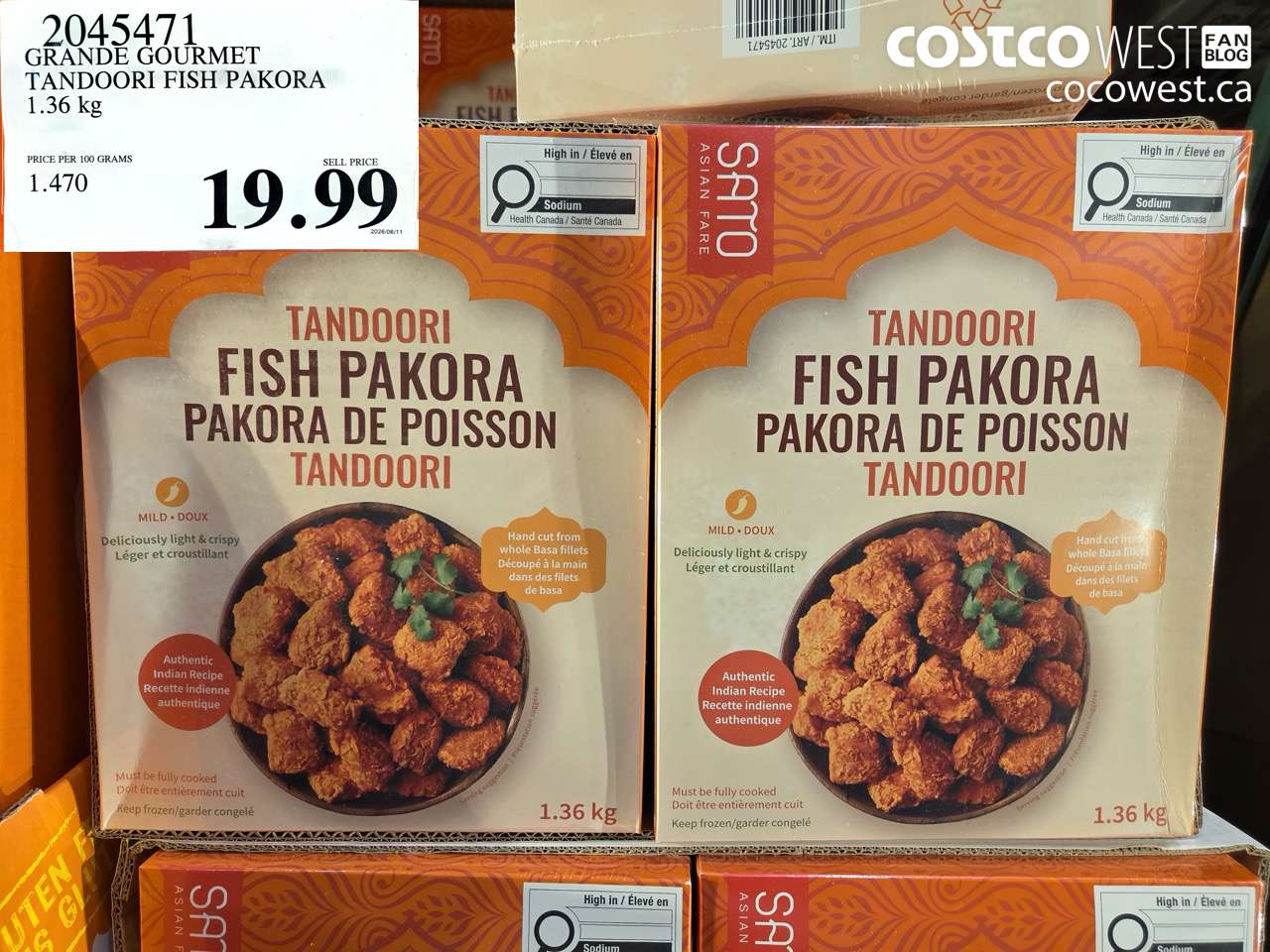 GRANDE GOURMET TANDOORI FISH PAKORA 1.36 KG