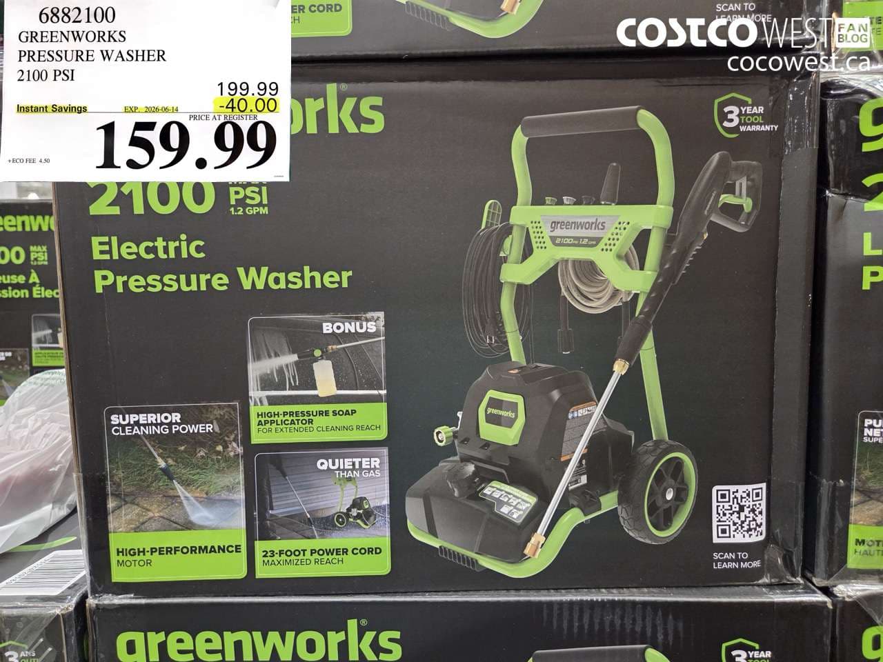 greenworks pressure washer 2100 psi