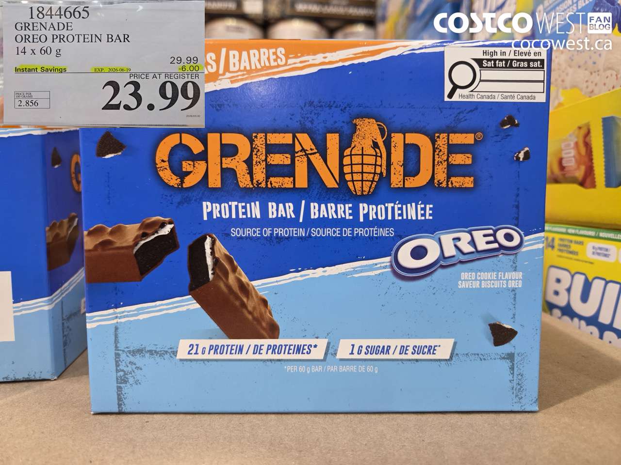 GRENADE OREO PROTEIN BAR 14 X 60 G