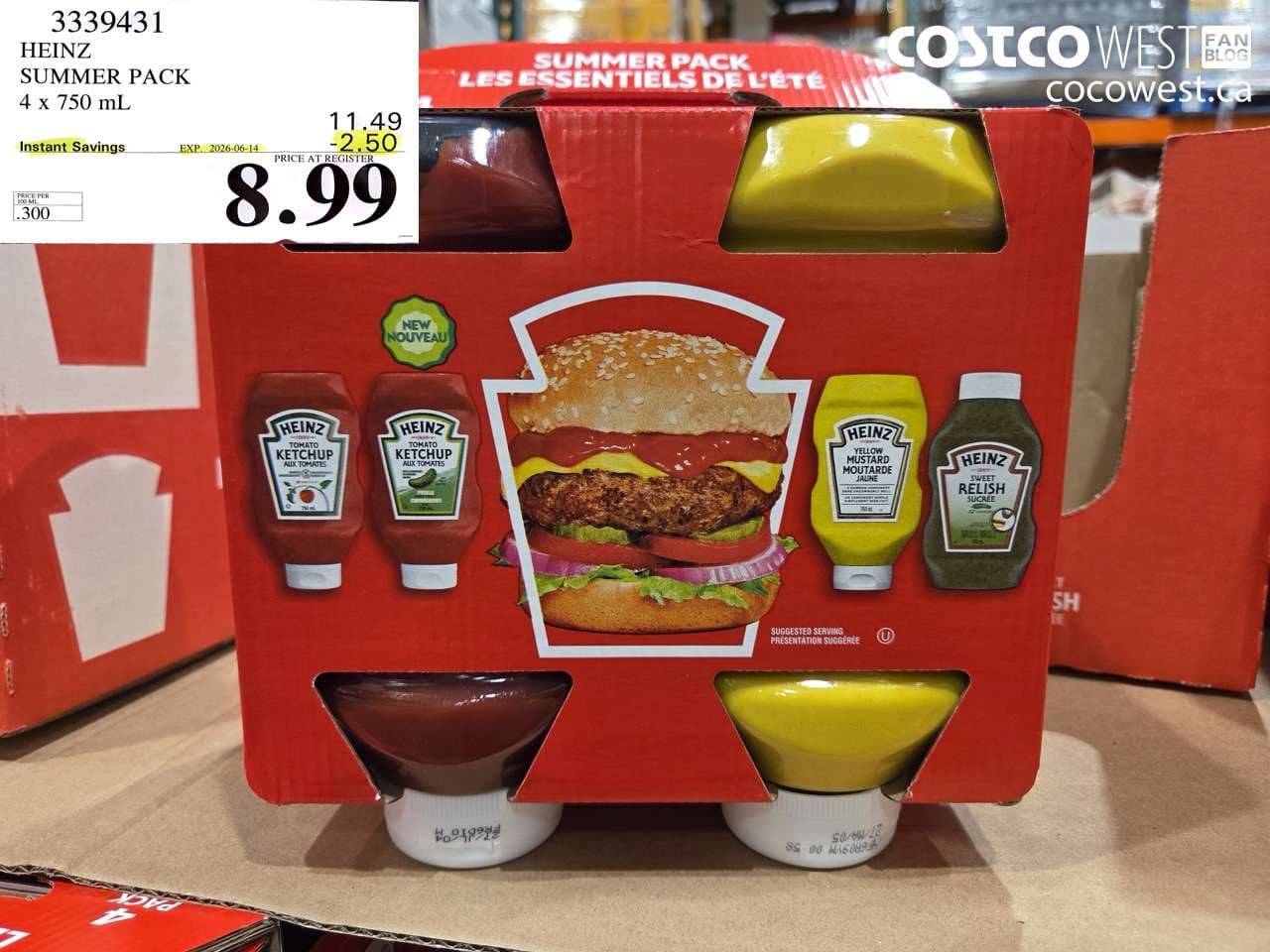 heinz summer pack 4 x 750 ml