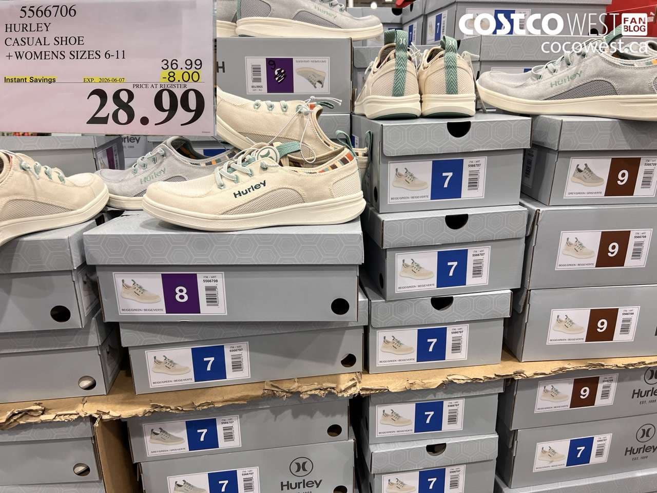 hurley casual shoe womens sizes 611