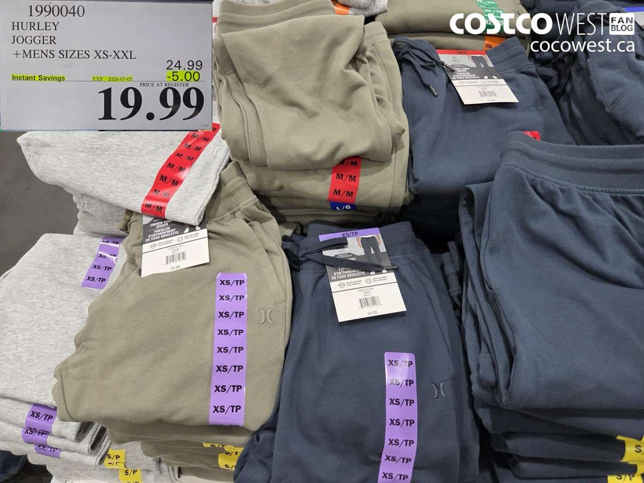 HURLEY JOGGER MENS SIZES XS-XXL