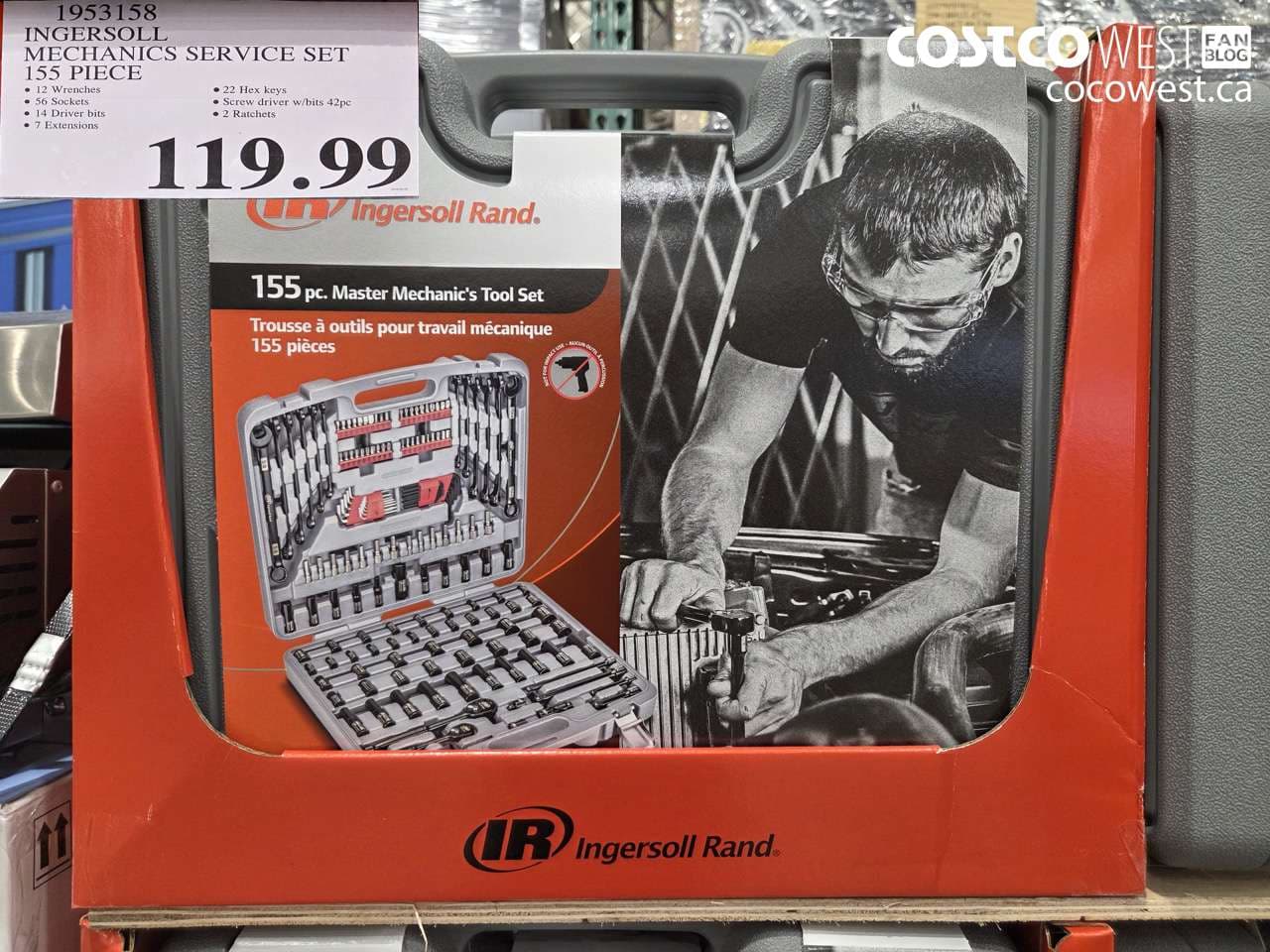INGERSOLL MECHANICS SERVICE SET 155 PIECE
