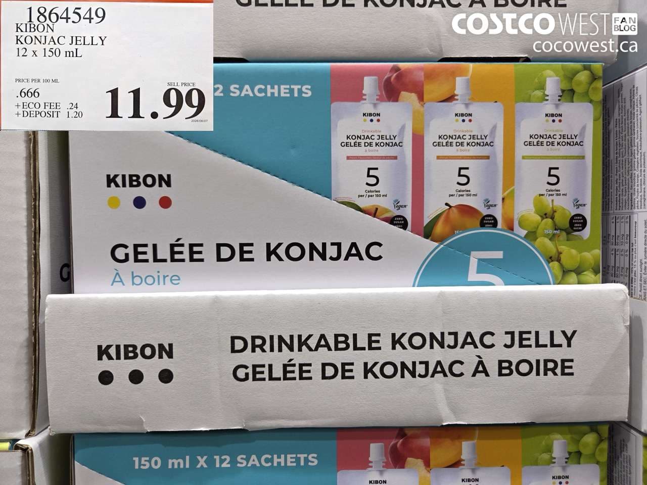KIBON KONJAC JELLY 12 X 150ML