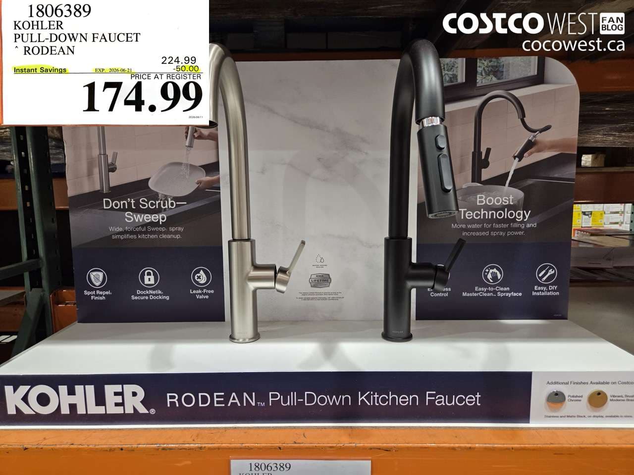 kohler pulldown faucet rodean