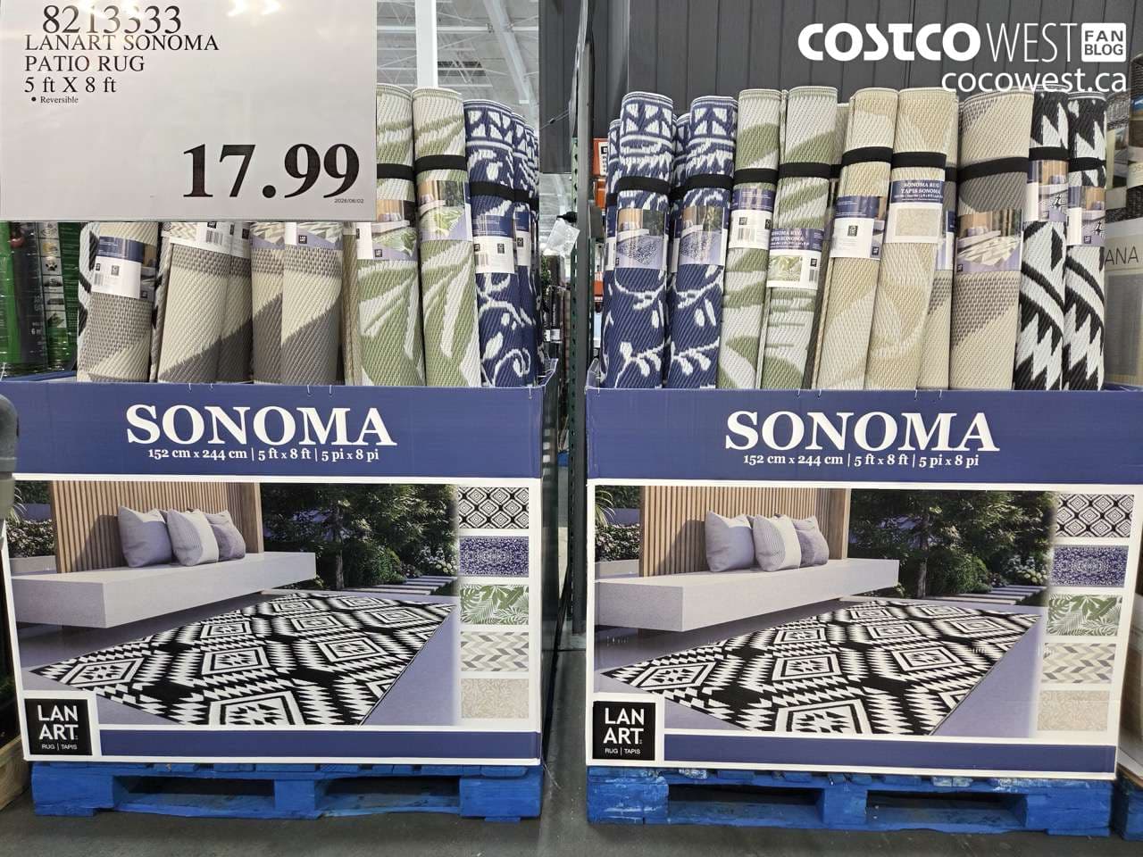 LANART SONOMA PATIO RUG 5 FT X 8 FT