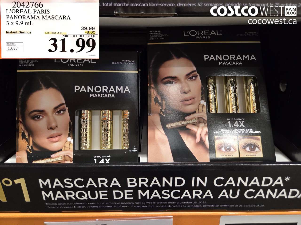 L’OREAL PARIS PANORAMA MASCARA 3 X 9.9 ML