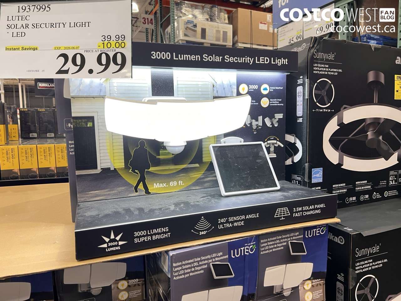 LUTEC SOLAR SECURITY LIGHT