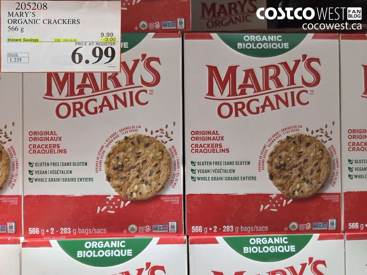 marys organic crackers 566 g