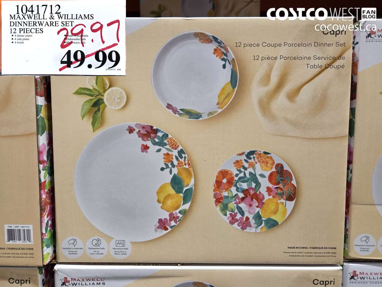 maxwell  williams dinnerware set 12 pieces