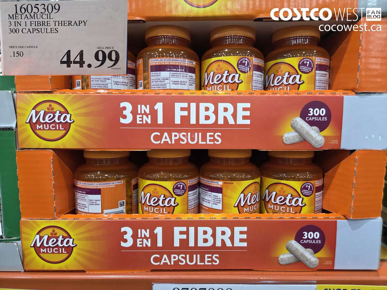 metamucil 3 in 1 fibre therapy 300 capsules
