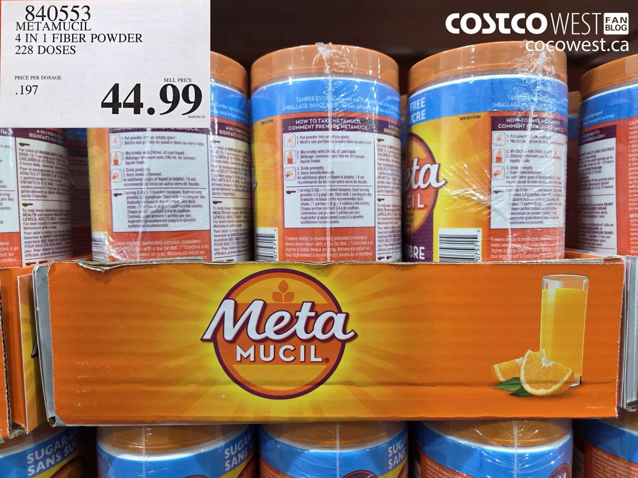 metamucil 4 in 1 fiber powder 228 doses