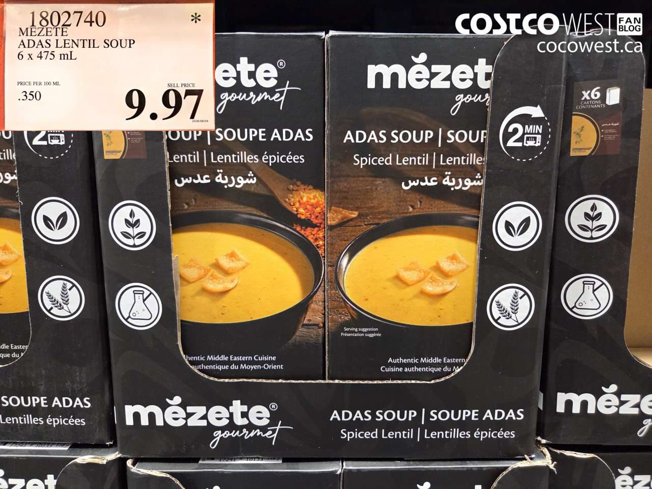 mezete adas lentil soup 6 x 475 ml