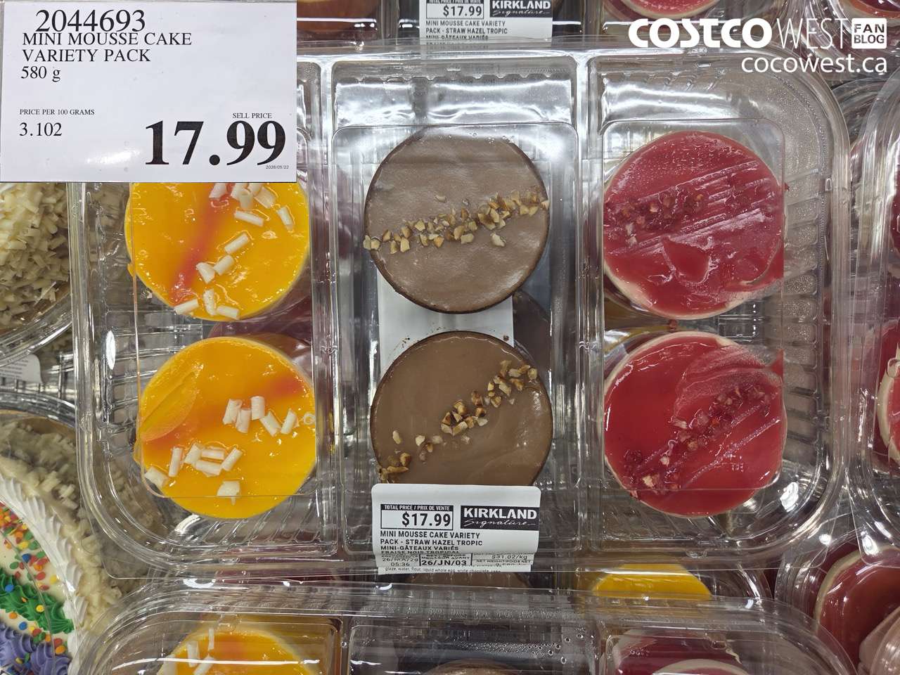 mini mousse cake variety pack 580 g