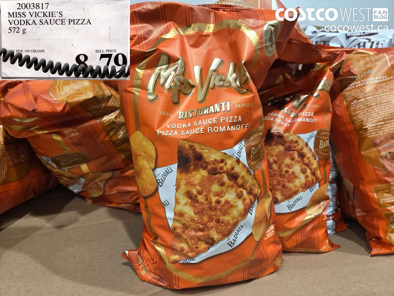MISS VICKIE’S VODKA SAUCE PIZZA 572 G