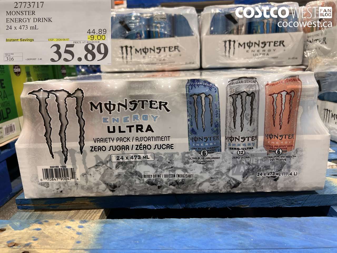 MONSTER ENERGY DRINK 24 X 473 ML